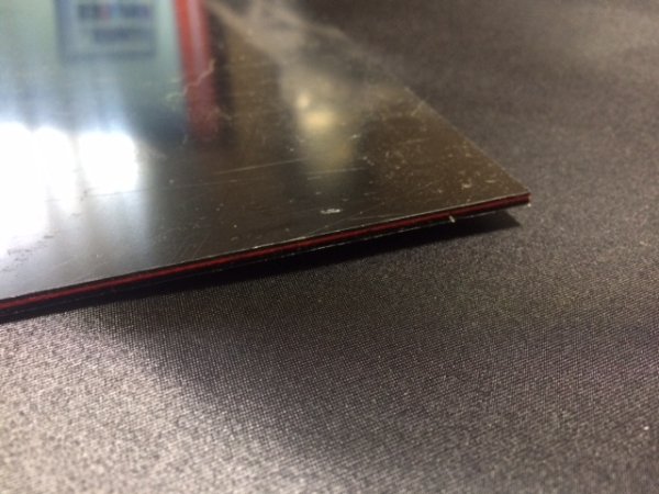 画像2: 黒赤黒ピックガード材 (2)