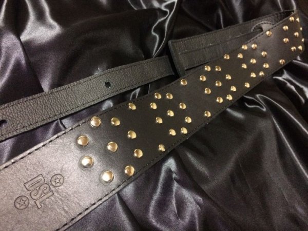 画像3: DSL Straps / Randy Rhoads Tribute Polka Dot Black/Black 2.5 inches  (3)