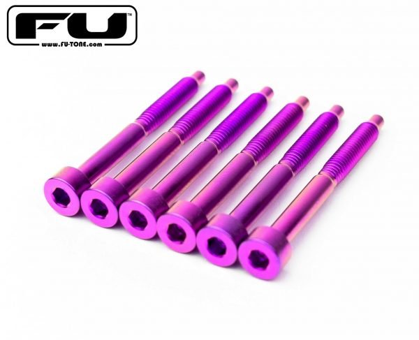 画像1: FU-Tone / チタン製・ストリングロックスクリュー　Purple /フロイドローズ用　6本セット  (1)