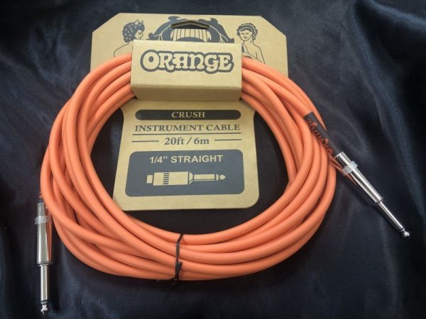 画像1: Orange / CRUSH Instrument Cable 6メートル / 20ft/6m 1/4" Straight CA036 (1)