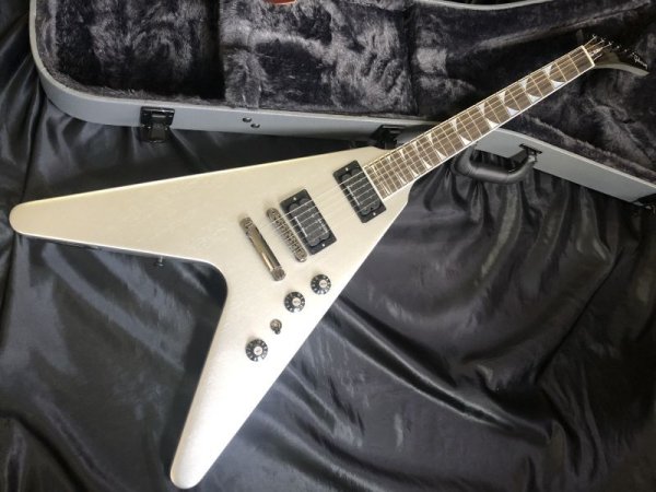 画像1: Gibson USA / Dave Mustaine Flying V EXP / Silver Metallic  (新品) (1)