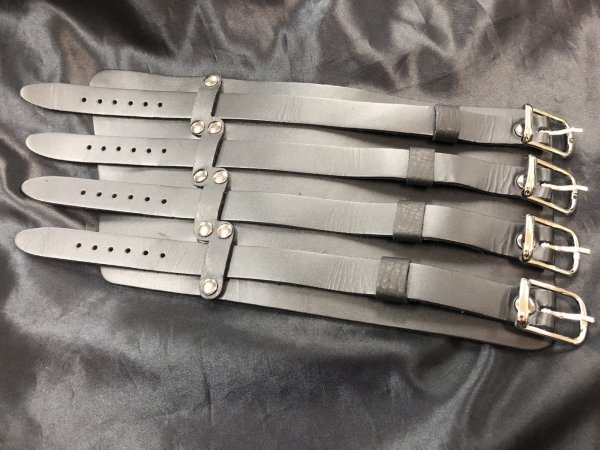 画像2: DSL Straps / 5.5” Wristband Black / リストバンド　レザー (2)