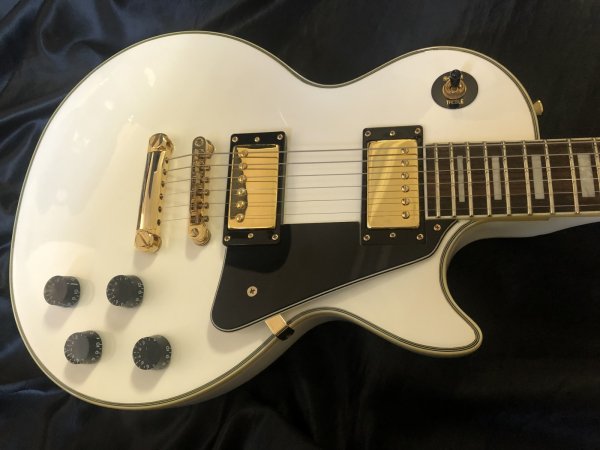 画像2: Epiphone / Les Paul Custom Pro Alpine White (2)