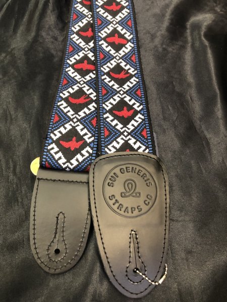 画像1: Sui Generis Strap / Woven & Embroidry Series TORI / ハンドメイド・手織り刺繍ギターストラップ (1)