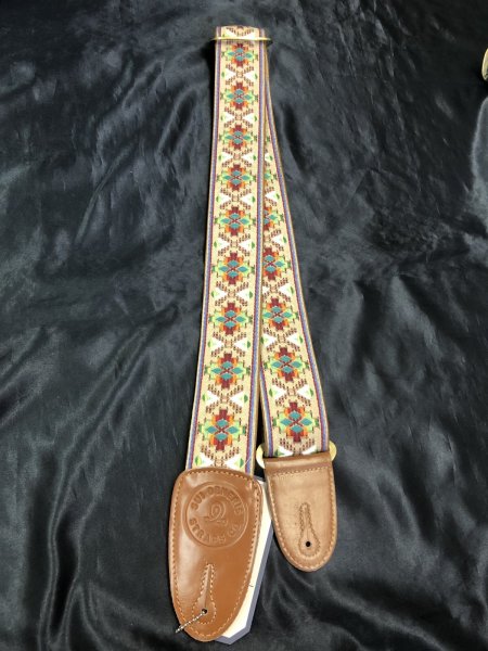 画像3: Sui Generis Strap / Woven & Embroidry Series SALI / ハンドメイド・手織り刺繍ギターストラップ (3)