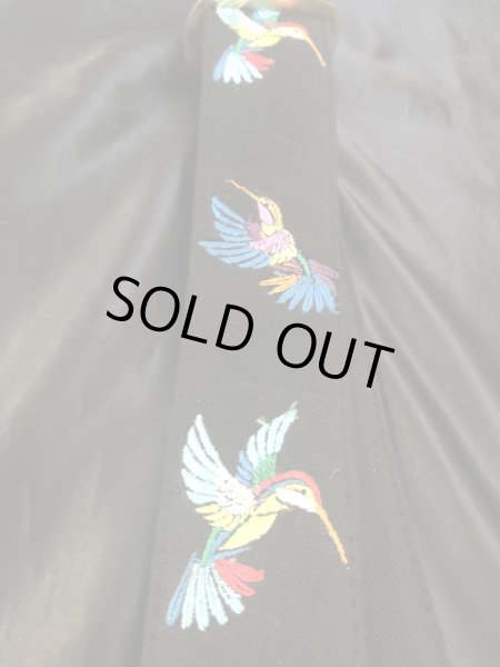 画像2: Sui Generis Strap / Woven & Embroidry Series CHIDORI / ハンドメイド・手織り刺繍ギターストラップ (2)