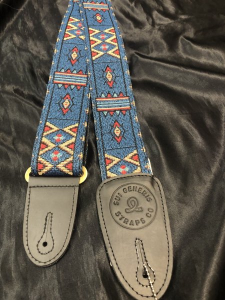 画像1: Sui Generis Strap / Woven & Embroidry Series HARQAY / ハンドメイド・手織り刺繍ギターストラップ (1)