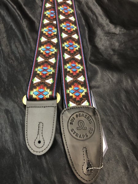 画像1: Sui Generis Strap / Woven & Embroidry Series ZANI / ハンドメイド・手織り刺繍ギターストラップ (1)