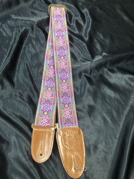 画像3: Sui Generis Strap / Woven & Embroidry Series FIORE / ハンドメイド・手織り刺繍ギターストラップ (3)