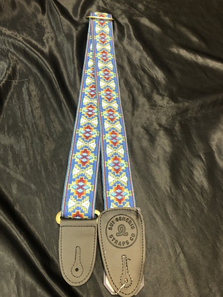 画像3: Sui Generis Strap / Woven & Embroidry Series TECO / ハンドメイド・手織り刺繍ギターストラップ (3)