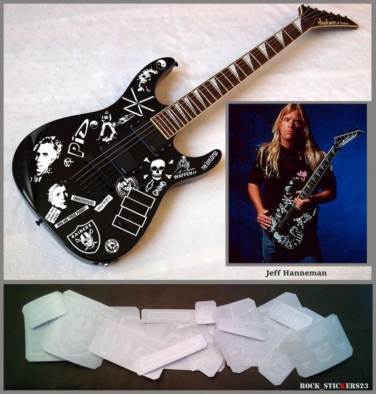 Rock Stickers23 Jeff Hanneman Vinyl Decal Set Hr Hmギター専門店 Future World