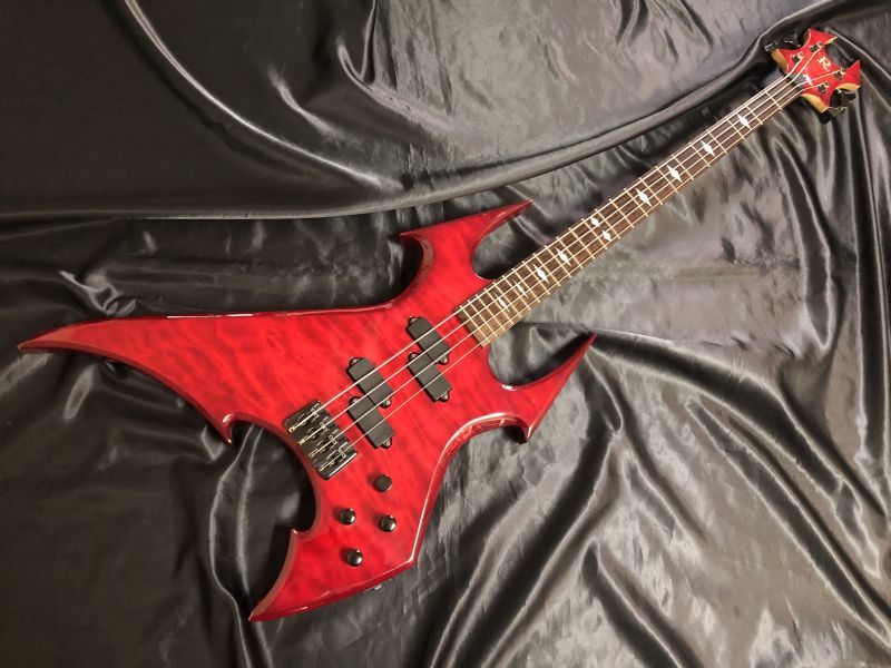 高評価得価B.C.RICH BCリッチ エレキギター WARBEAST1 黒 ブラック ソフトケース付き ワービースト 変形ギター B.C.リッチ