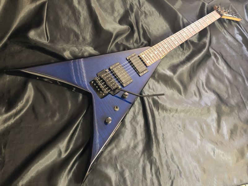 Jackson Stars / King V KV-04 Blue Flame top - HR/HMギター専門店 Jackson Stars / King V KV-04 Blue Flame top - HR/HMギター専門店