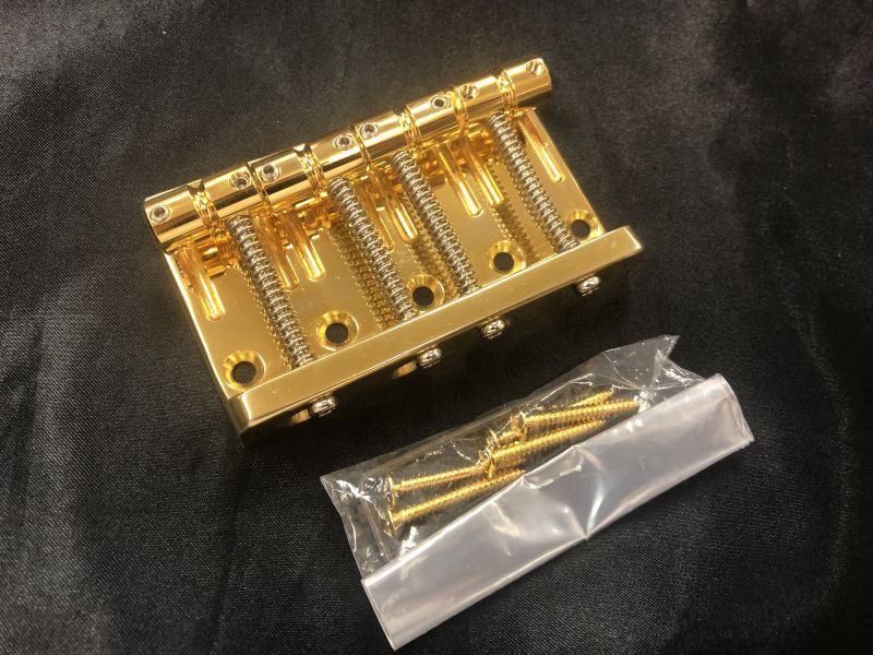 エレキベース用ブリッジ4弦用GOLD Made in USA ベース