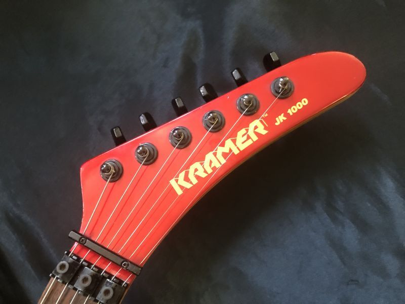 新作本物保証Kramer JK-1000 極上品 1ピースボディ Floyd Rose 激レア 超高級仕様 バナナヘッド ハイエンドギター ESP クレイマー 本家 フロイドローズ クレーマー